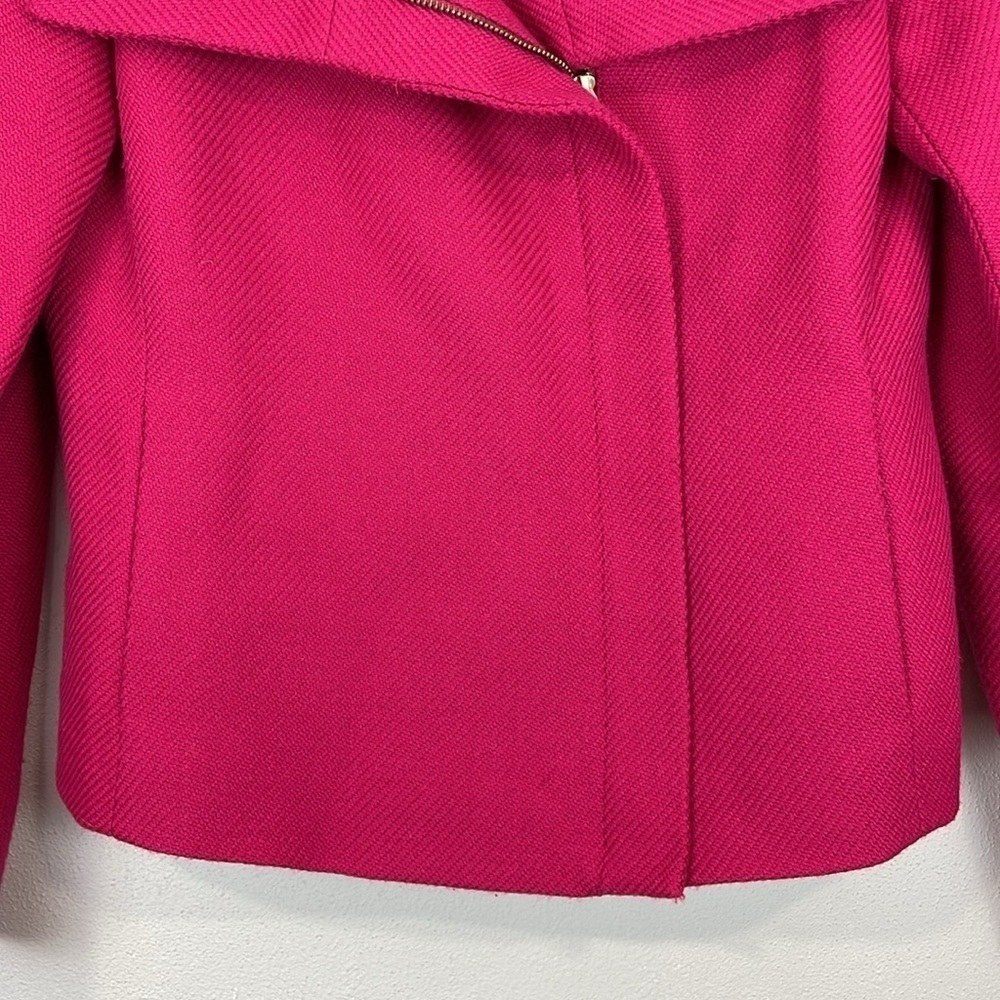 Talbots Moto Zip Blazer Pink - Picture 3 of 8